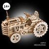 3d tractor with mechanical gears wooden puzzl