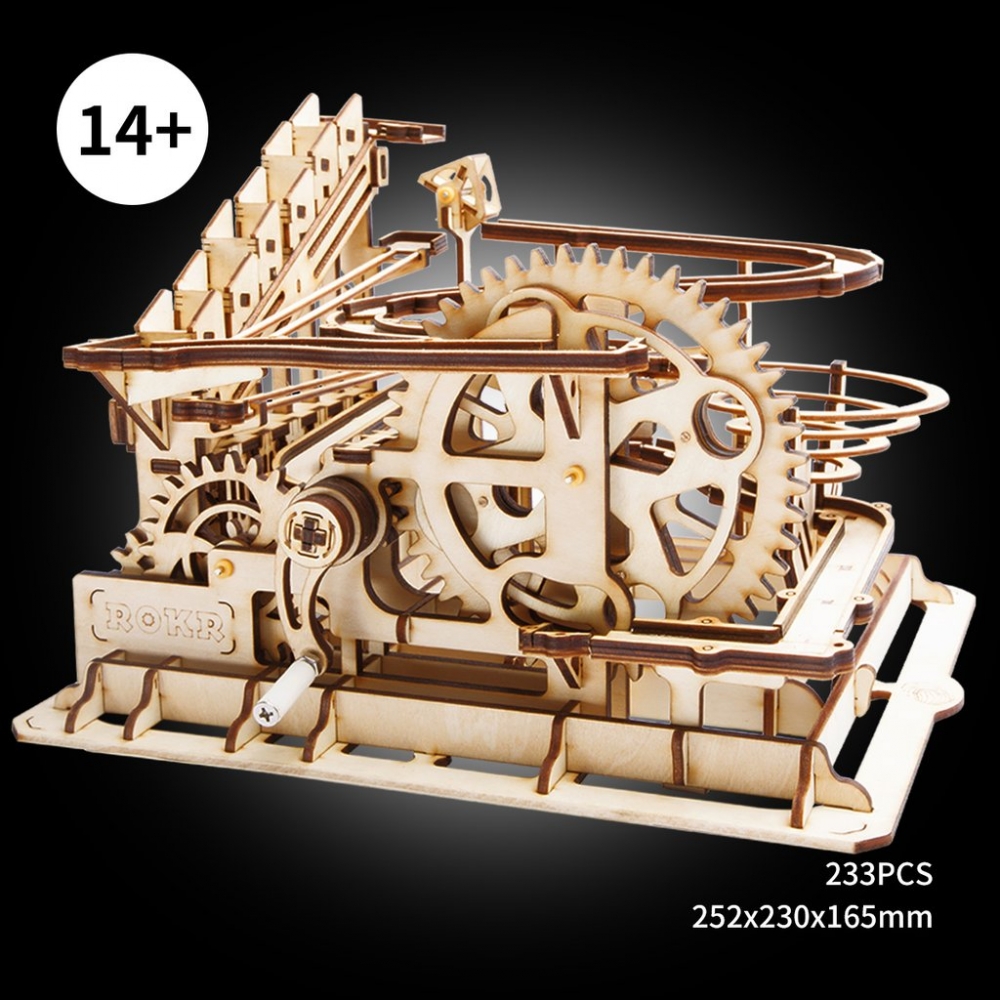 3d marble run wooden puzzle (water coaster)